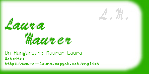 laura maurer business card